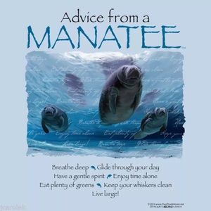 Advice From A Manatee T-shirt Unisex Sizes